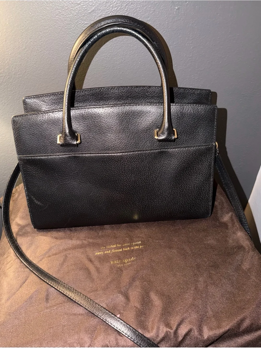 kate spade structured pebbled